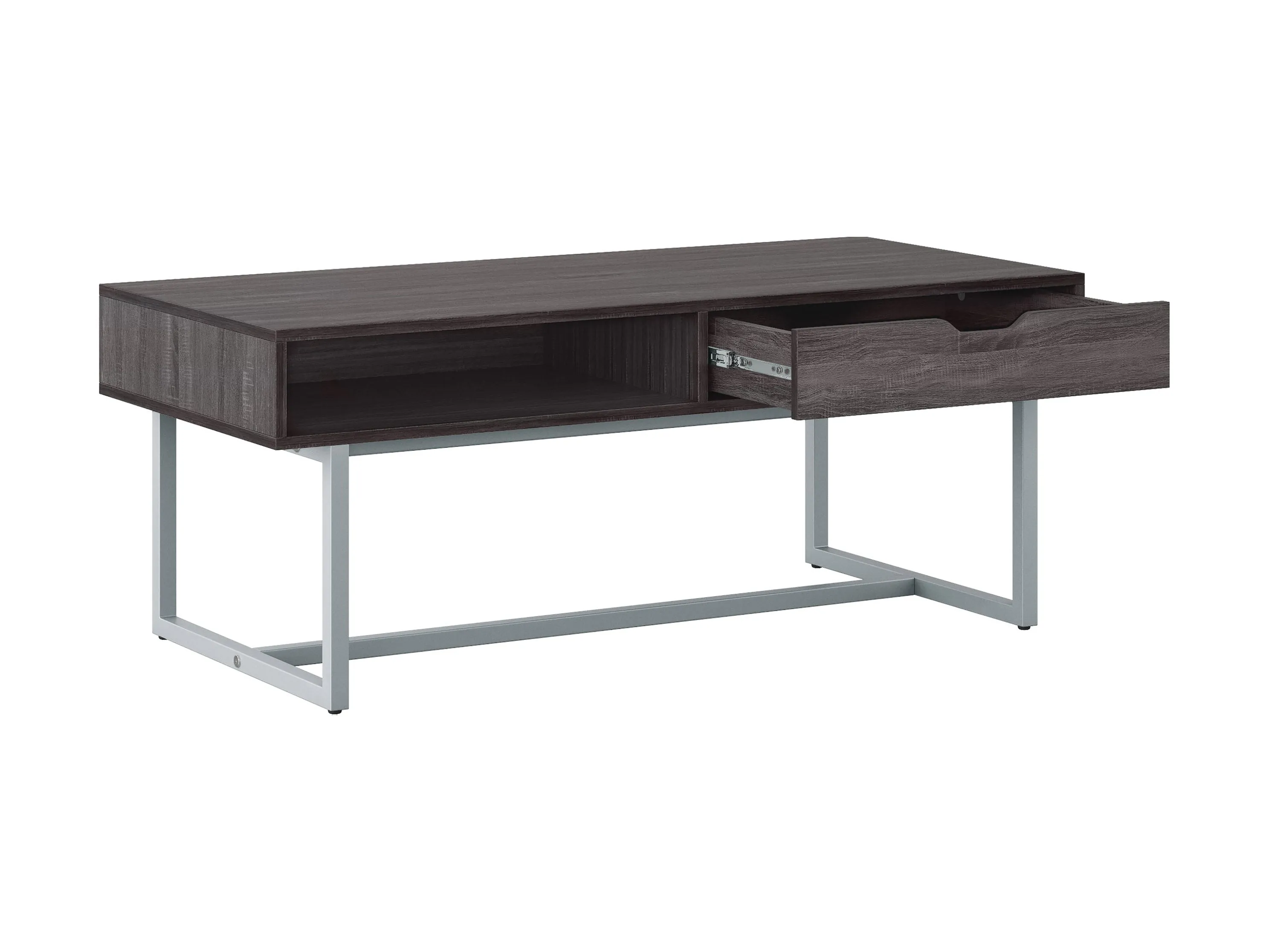 Grey Modern Rectangular Coffee Table