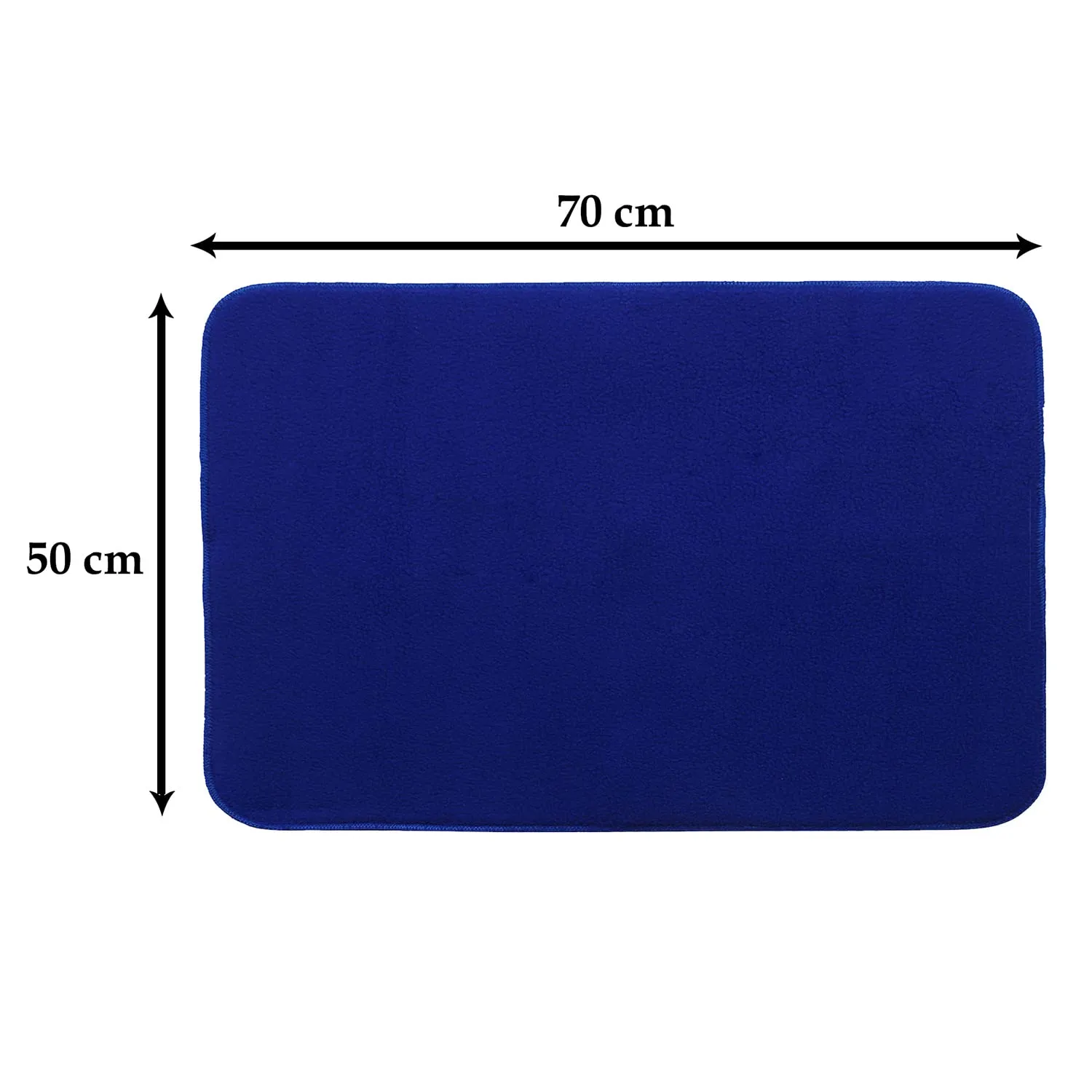 Heart Home Microfiber Reversible Dish Drying Mat with Absorbent Parity for Kitchen 27"x 19"(Blue)