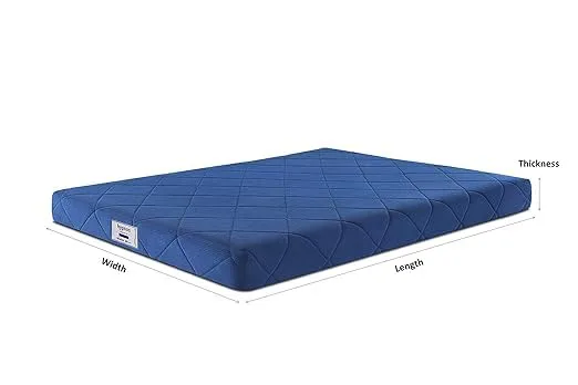 Hypnos Spine Safe 5-inch Single Size Memory Foam Mattress (Navy Blue, 72x36x05)