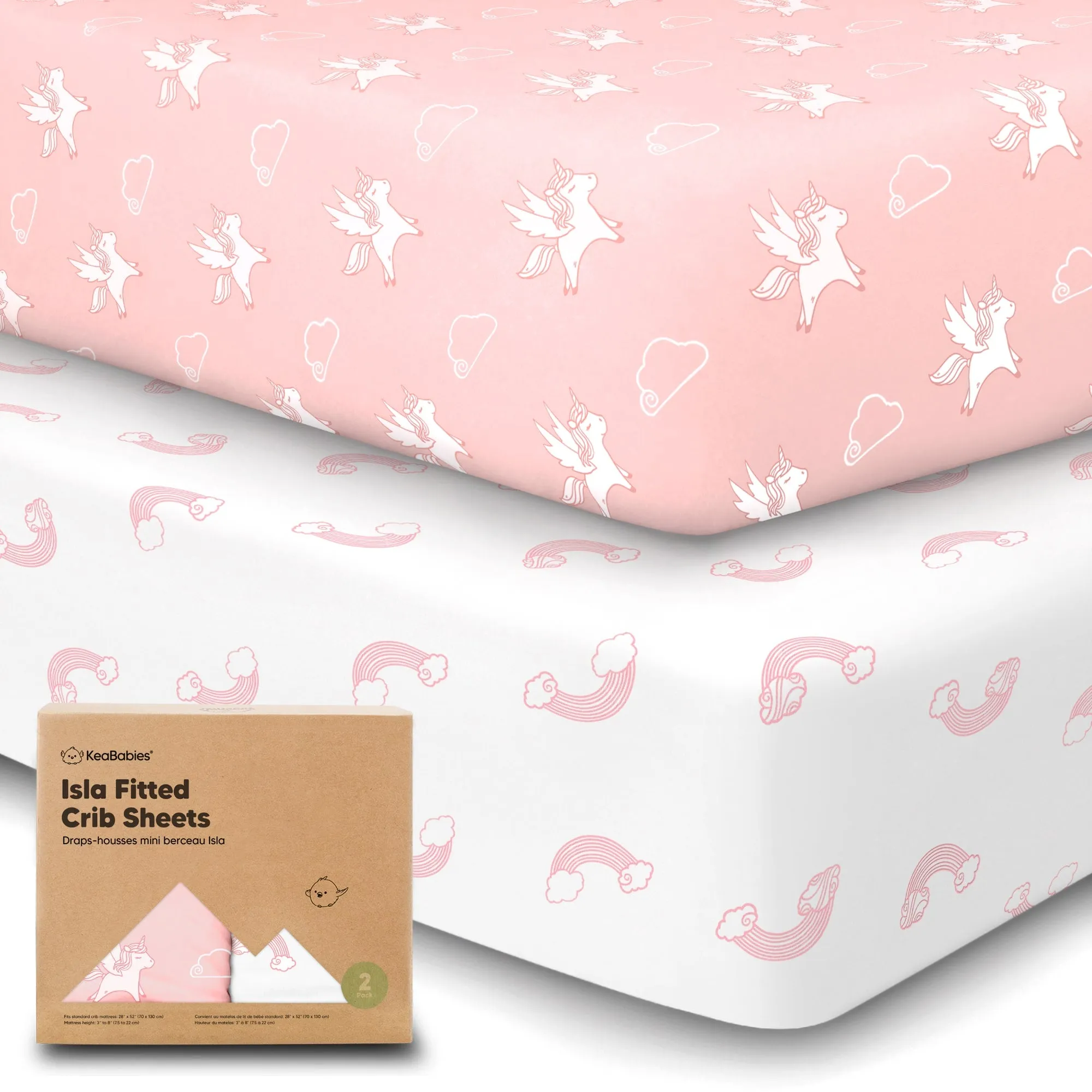 Isla Fitted Crib Sheets (Dreamland)