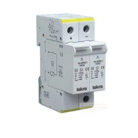 ISPRO C 80/275 (1 1), Class II / Type 2 / C, Modular Surge Protection Device (SPD) 2 Pole 40kA, 275VAC, DIN Rail Mount. For Sub Distribution Boards