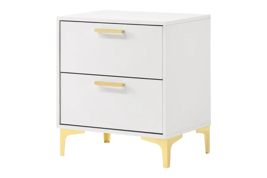 Kendall 2-drawer Nightstand White 224402