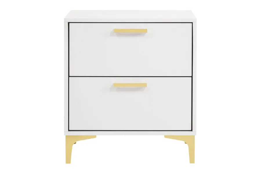 Kendall 2-drawer Nightstand White 224402