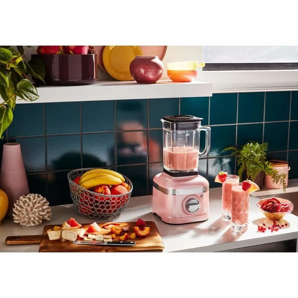 KitchenAid Blender K400 with Glass Jar Silk Pink