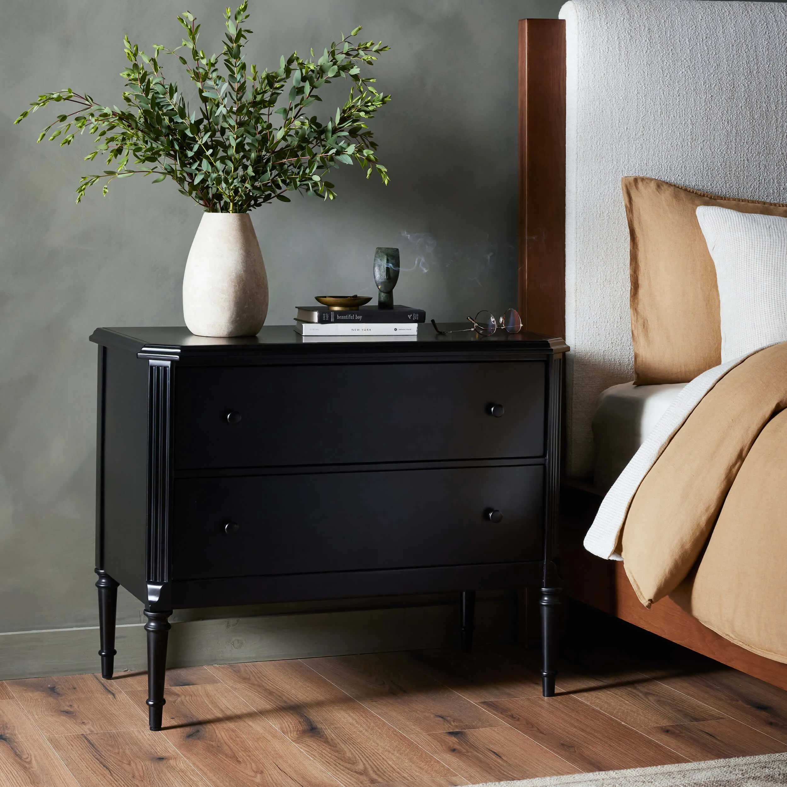 Lendon Nightstand, Black