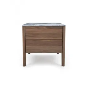 LEWIS 2 DRAWER NIGHTSTAND