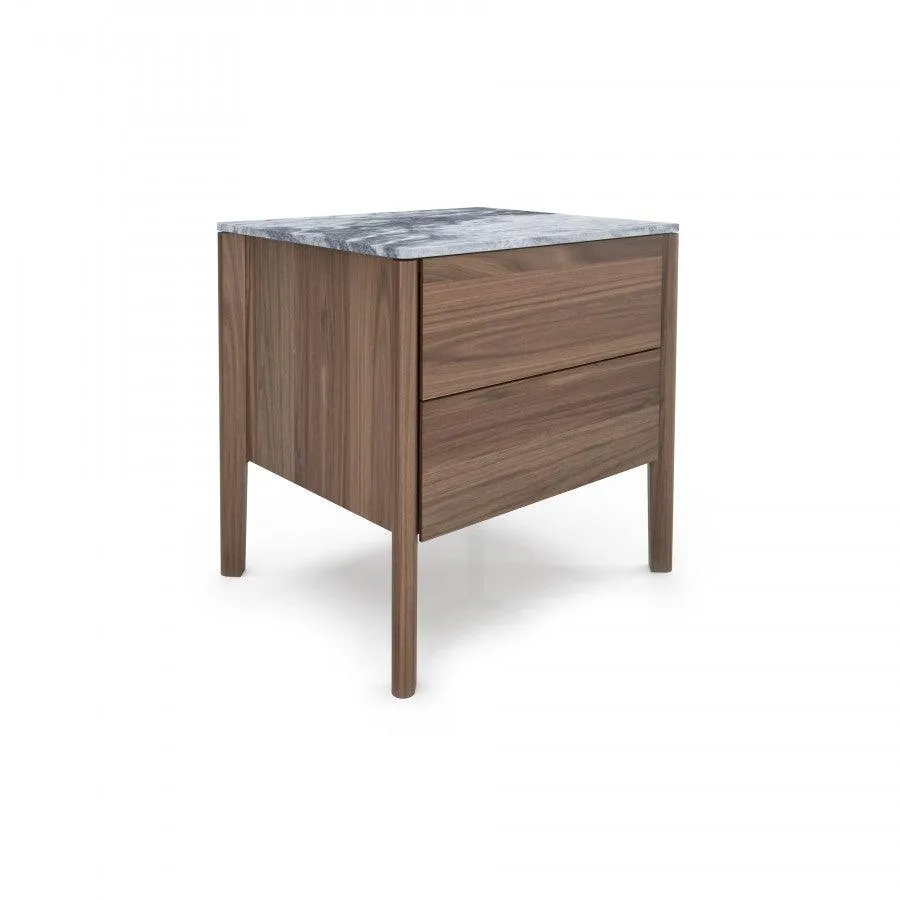 LEWIS 2 DRAWER NIGHTSTAND