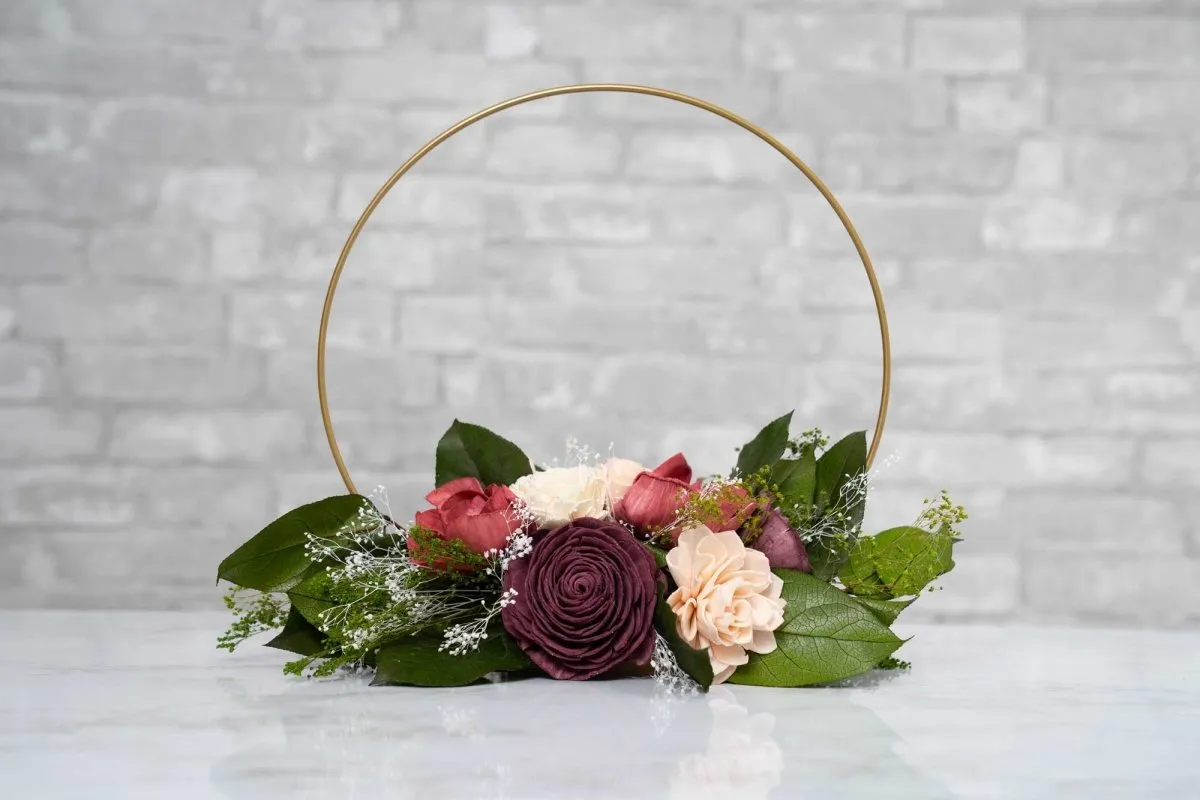 Love Story Hoop Centerpiece