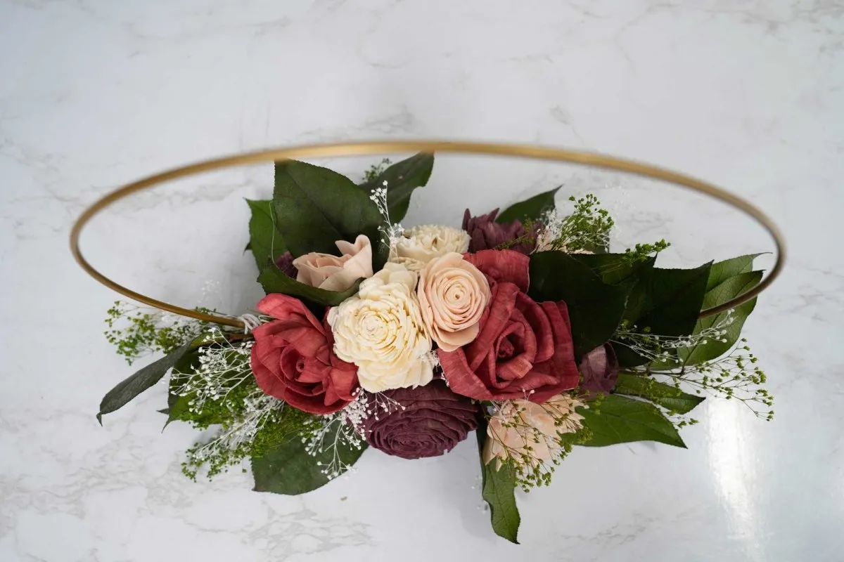 Love Story Hoop Centerpiece