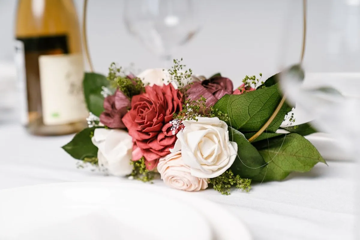 Love Story Hoop Centerpiece