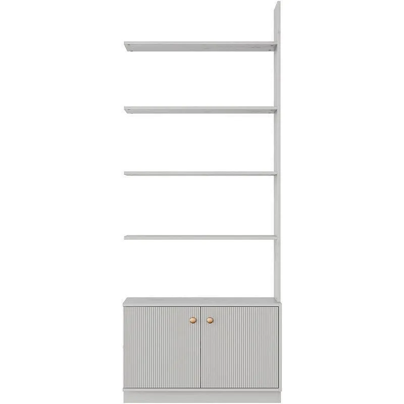 Madu Cloud Grey Pine Wood Expansion For Bookcase