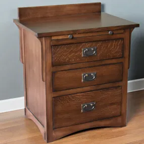 Mission Crofter 3 Drawer Nightstand - Walnut (AW)