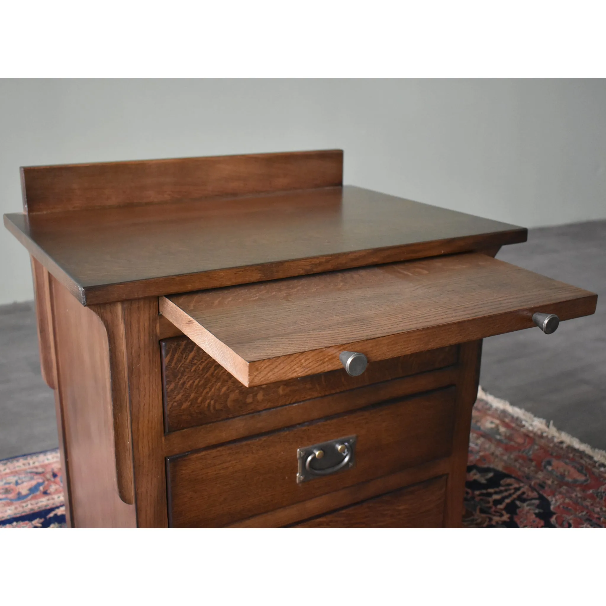 Mission Crofter 3 Drawer Nightstand - Walnut (AW)