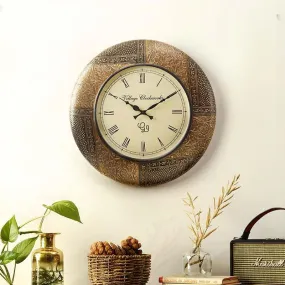 Muted Gold Wall Clock