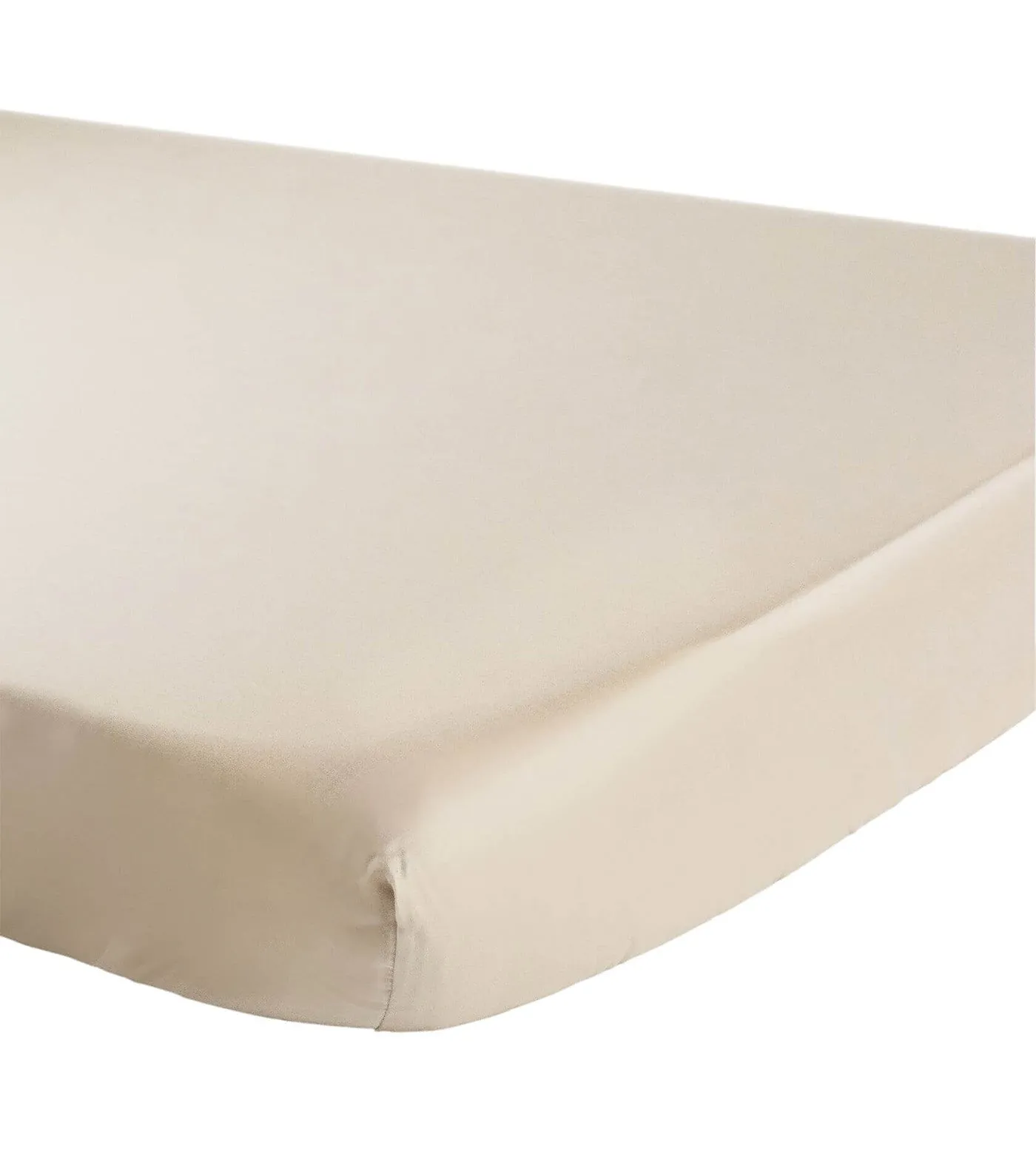 Organic Bamboo Lyocell Fitted Crib Sheet - Sand