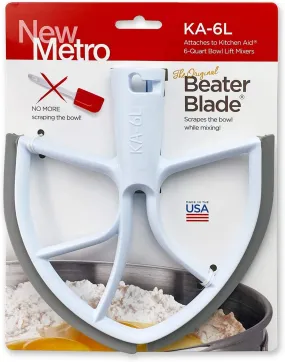 Original BeaterBlade for KitchenAid 6-Quart Bowl Lift Mixer, White