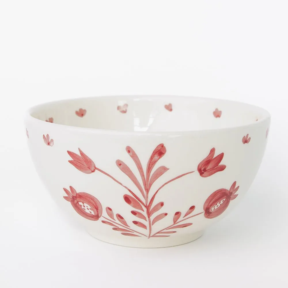 Pomegranate Duet Rose Bowl | Set of 2