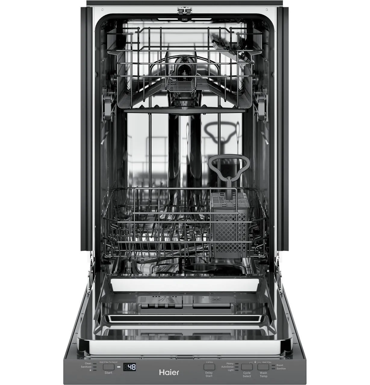 QDT125SSLSS Haier ENERGY STAR® 18" Stainless Steel Interior Dishwasher with Sanitize Cycle