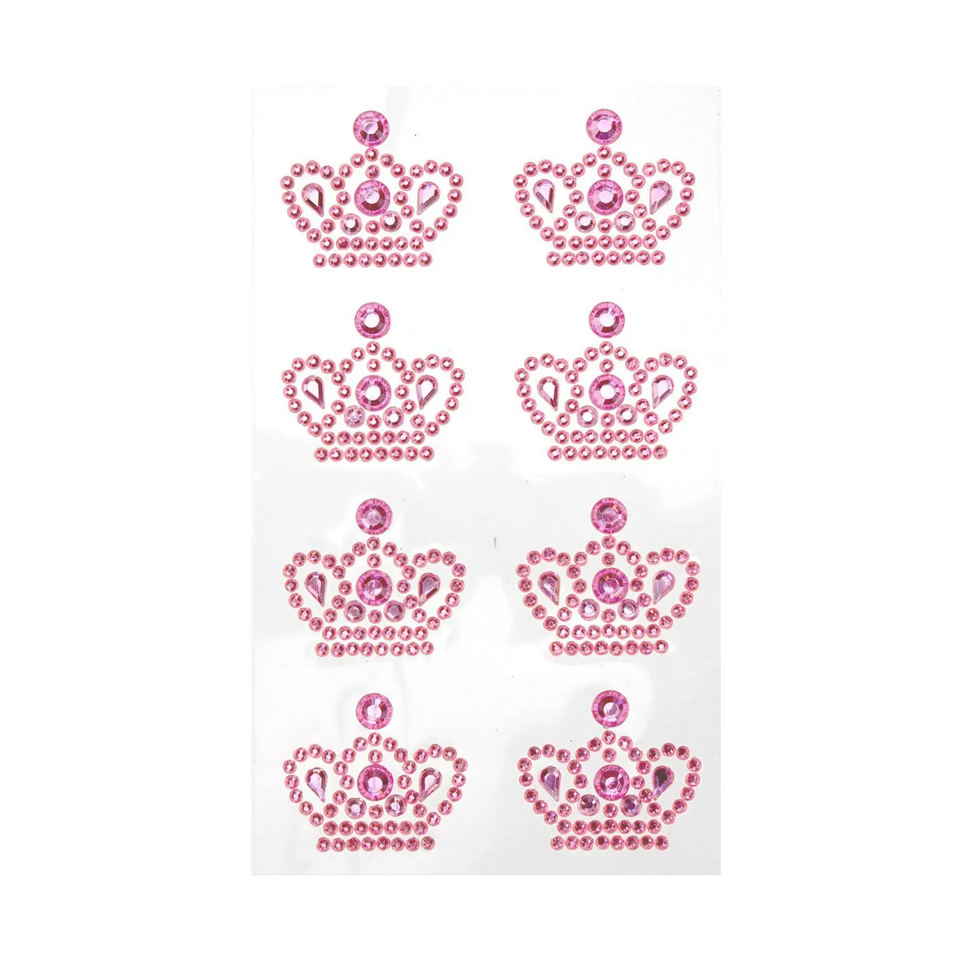 Royal Crown Adhesive Rhinestone Stickers, 8-Count