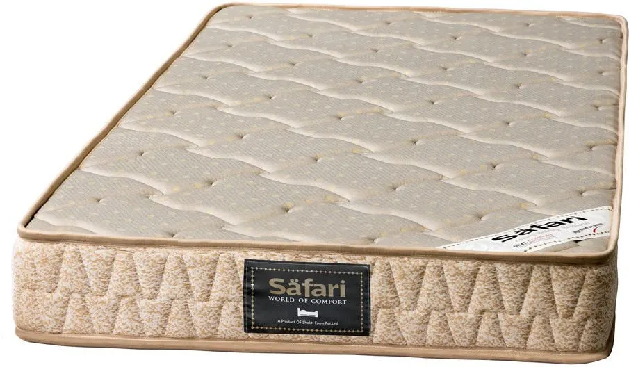 Safari | 5 Years Warranty | Bonded   PU Double Bed Mattress, Comfort 5 inch Thickness (72x48x5)