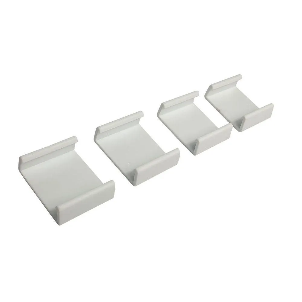 Shelf & Rack Stacking Clips 4 Pack White