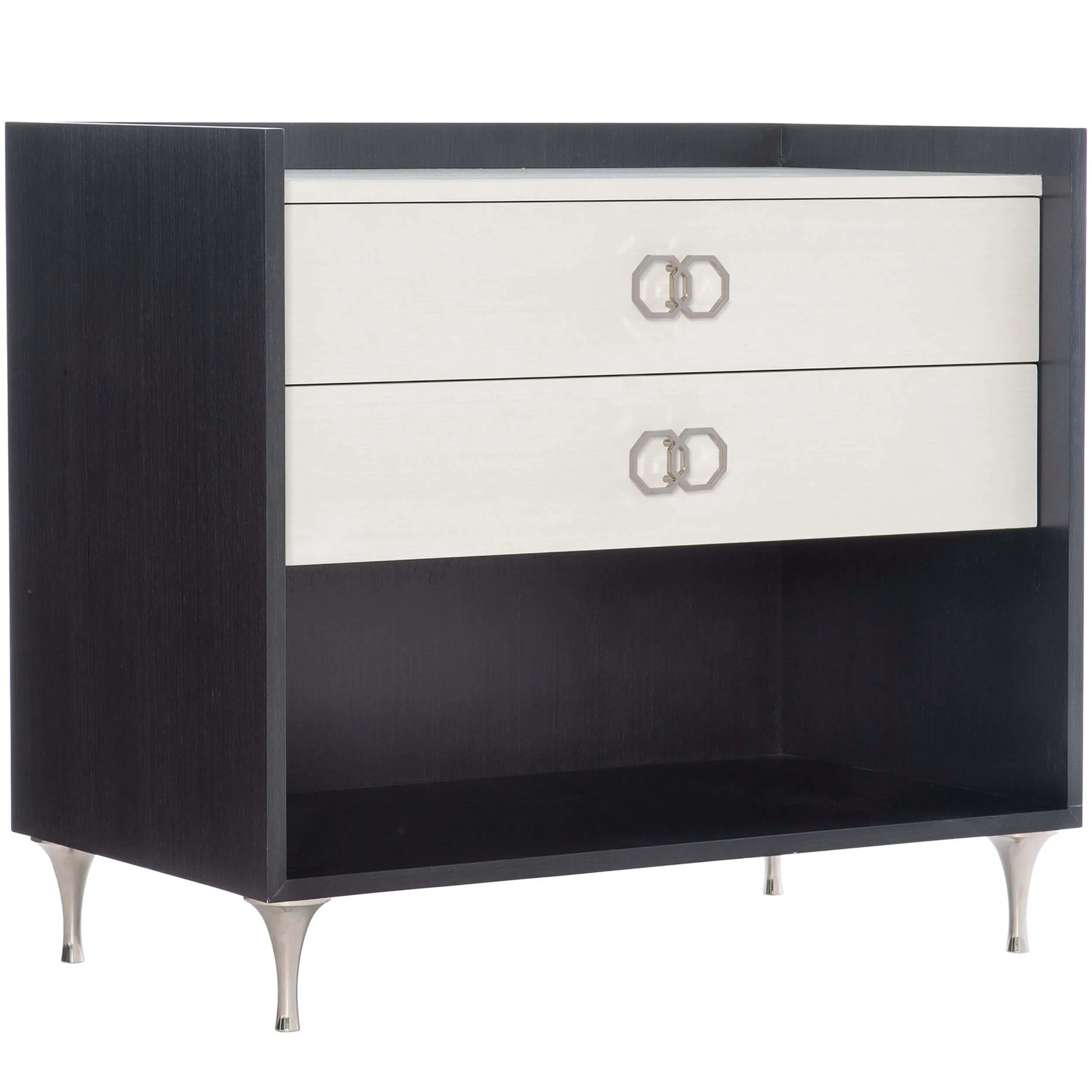 Silhouette 2 Drawer Nightstand, Onyx