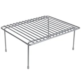 Small Heavy Weight Vinyl Coated Steel Helper Shelf, Silver