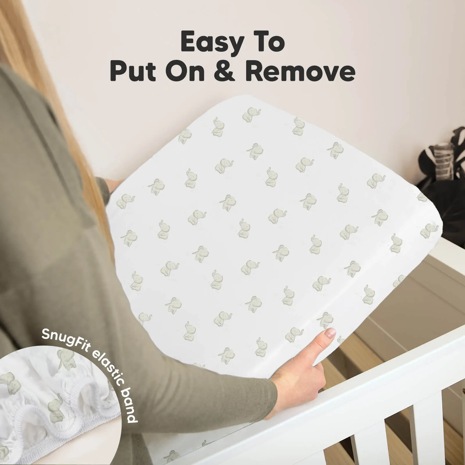 Soothe Fitted Crib Sheet (Elly)