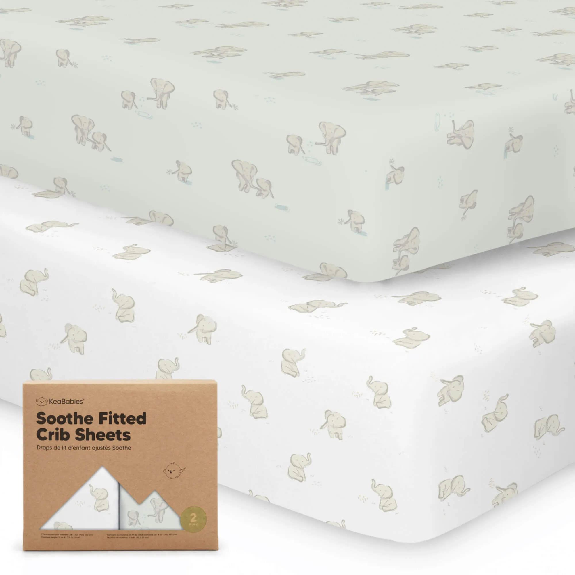 Soothe Fitted Crib Sheet (Elly)