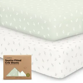 Soothe Fitted Crib Sheet (Herb)