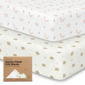 Soothe Fitted Crib Sheet (Nibbles/Bruce)