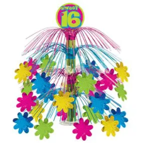 Sweet 16 Cascade Centerpiece Vibrant Party Decor for Memorable Celebrations (1/Pk)