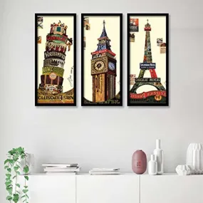 The UK Exposed Wall Art - Set Of Three