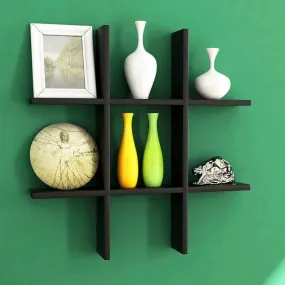 Tic-Tac-Toe Wall Shelf - Black