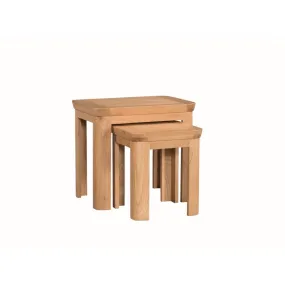 Treviso Oak Nest of 2 Tables