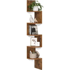 VASAGLE Floating Corner Shelf - 5-Tier