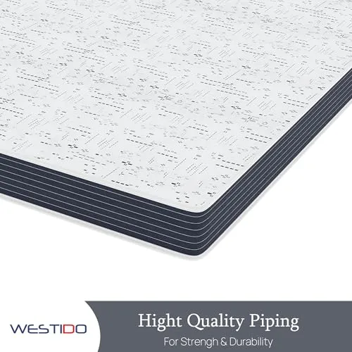 WESTIDO RehabRest Multiple Memory Foam | High Resilience (HR) Foam Knitted Fabric King Size Orthopedic Mattress OrthoKQ8inch72x75