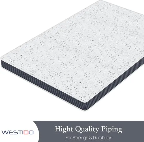 WESTIDO RehabRest Multiple Memory Foam | High Resilience (HR) Foam Knitted Fabric Single Size Orthopedic Mattress Ortho4inch35x75