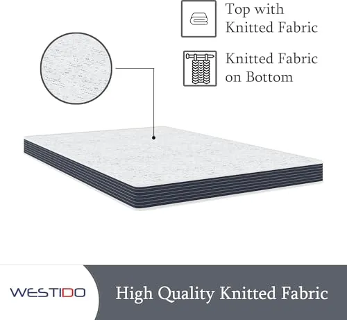 WESTIDO RehabRest Multiple Memory Foam | High Resilience (HR) Foam Knitted Fabric Single Size Orthopedic Mattress Ortho4inch35x75